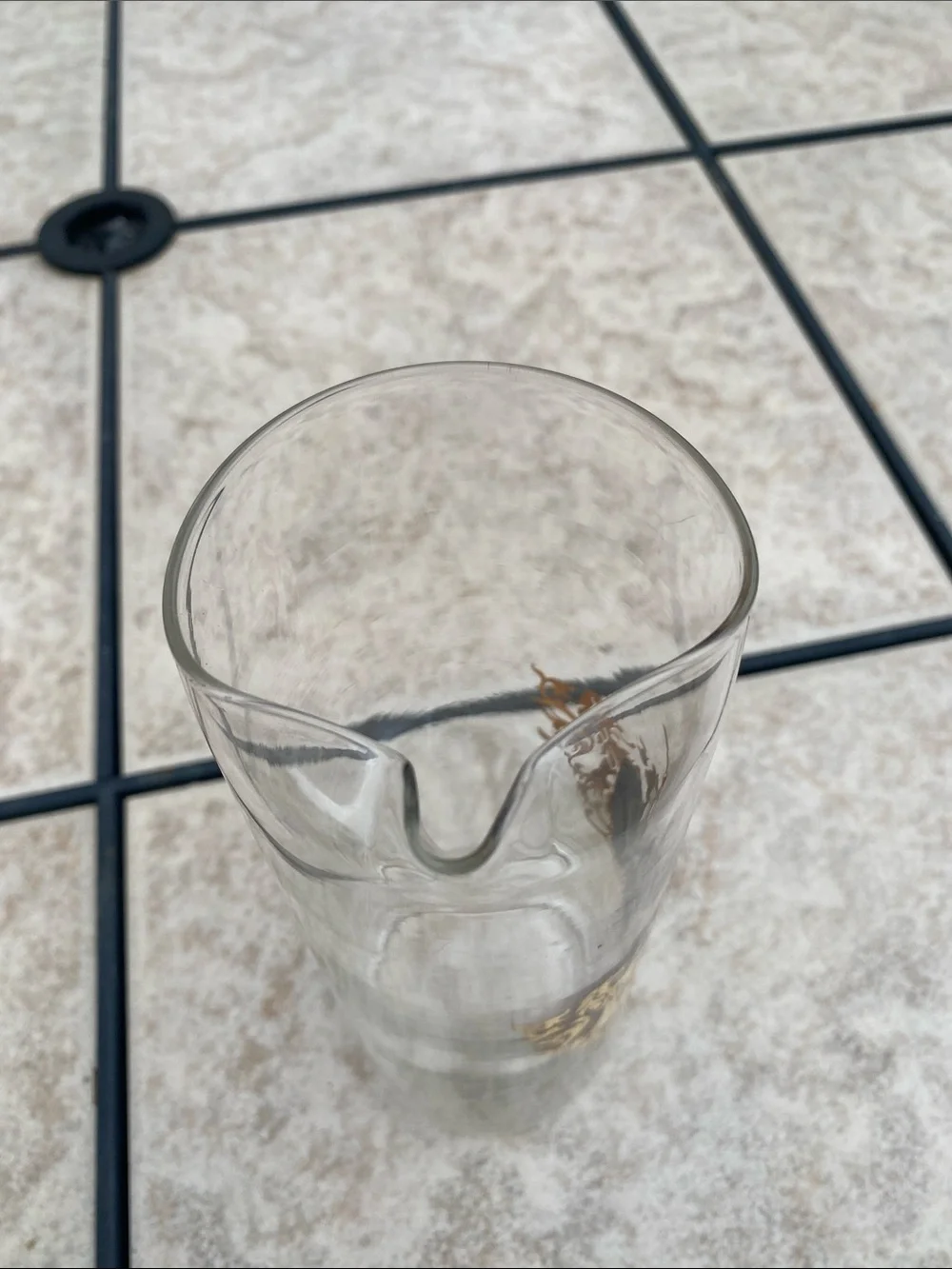 Vintage MCM Federal Glass Cocktail Pitcher Camelot Gold/Black Crest